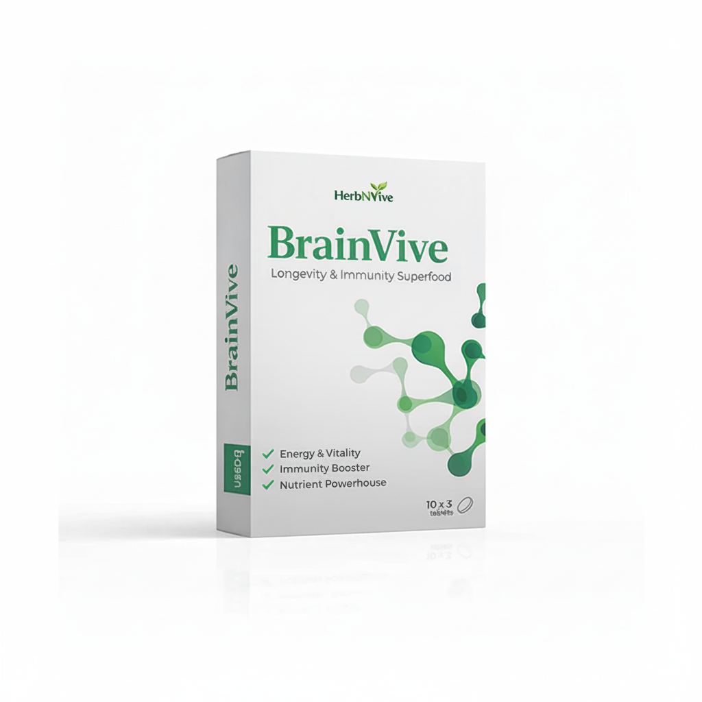 BrainVive on medical white background