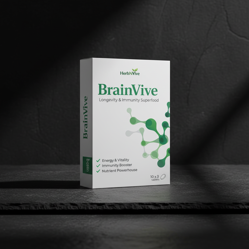 BrainVive on dark slate background