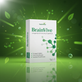 BrainVive on vibrant green wellness background